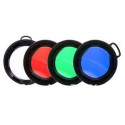 Filtros de colores 36mm para Linternas Trustfire Z5