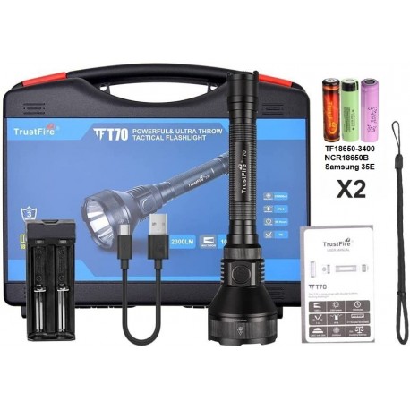 Linterna de Caza 2300 Lúmenes Trustfire T70