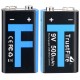 Batería de Litio 6F22 9v USB Trustfire Protegida
