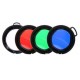 Filtros de colores 43mm para Linternas Trustfire C8