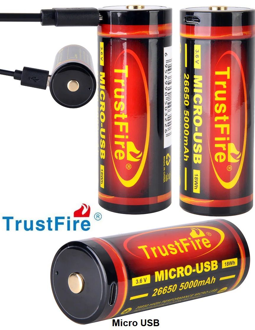 Trustfire 26650-37v-5000mA