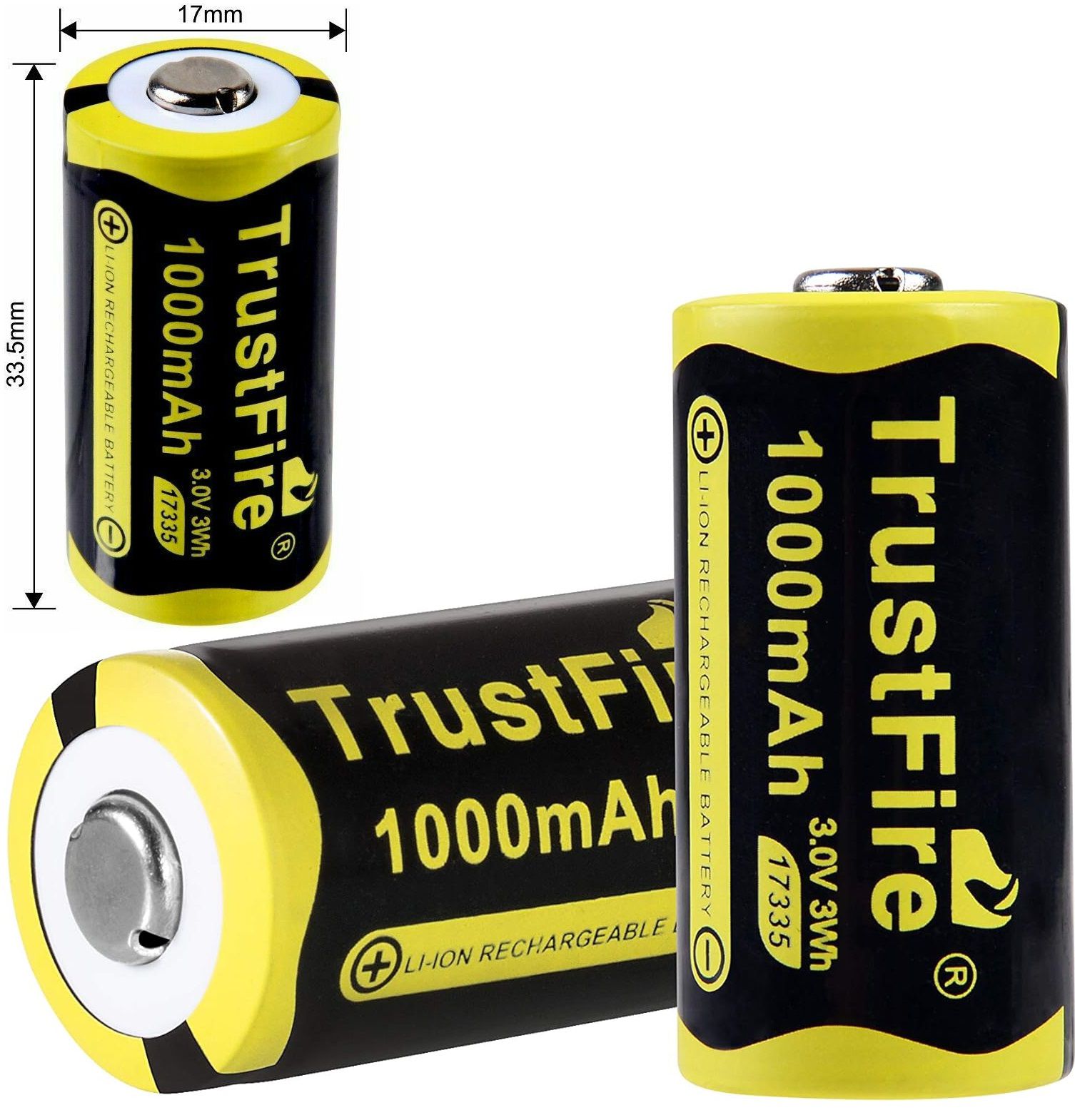 Bateria de Litio 17335, 3v 1000mAh